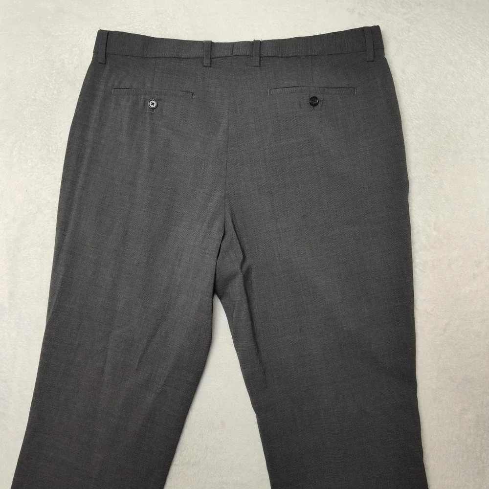 Banana‎ Republic Pants Mens 36x34 Gray Slim Wool Spandex Marzotto Dress Slacks